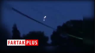 حیرت ساکنان محلی از رویت یوفوی عجیب در آسمان!