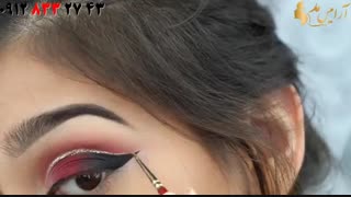 کلیپ آموزش میکاپ صورت با سایه چشم اسموکی