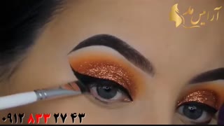 کلیپ آموزش میکاپ حرفه ای چشم + آرایش چشم پاییزی
