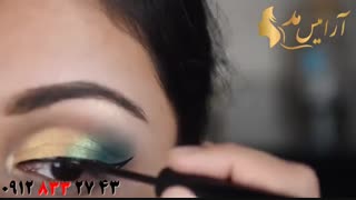 کلیپ آموزش کشیدن خط چشم + میکاپ چشم با سایه ترکیبی