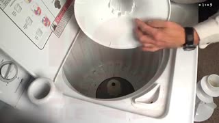 آموزش تعمیر ماشین لباسشویی_تعویض دوشاخه مکش