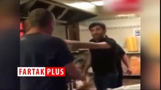 ویدئویی جنجالی از برخورد شهروند آمریکایی با دو ایرانی