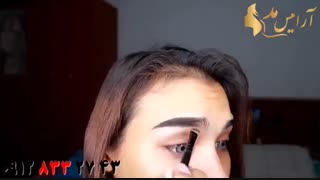 فیلم آموزش میکاپ ابرو + آرایش ابرو به سبک هالیوودی