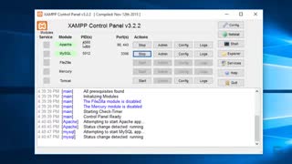 نصب xampp برای نصب وردپرس روی کامپیوتر شخصی