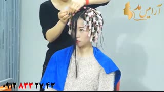 فیلم آموزش فر و رنگ کردن مو + فر دائم مو