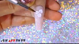 فیلم دیزاین ناخن سه بعدی + ژل طراحی ناخن اکلیلی