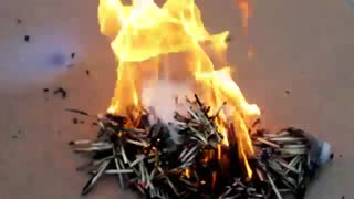 NEW: Amazing Fire Art Chain Reaction Video w/ Matches and More 