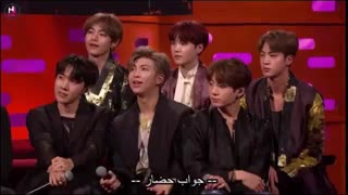 مصاحبه با بی تی اس با زیرنویس فارسی چسبیده interview with Bts