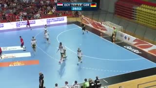 دیدار تیم های ملی هندبال مصر و آلمان در فینال قهرمانی نوجوانان جهان2019