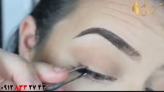 فیلم آموزش چسباندن مژه مصنوعی + ریمل زدن