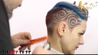 فیلم آموزش کوتاه کردن جدیدترین مدل های مو +  تاتو کردن مو سر
