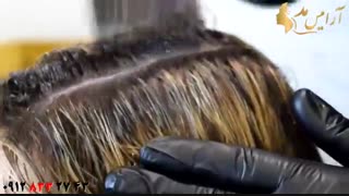 کلیپ آموزش تکنیک های بالیاژ مو + یک دست کردن رنگ مو