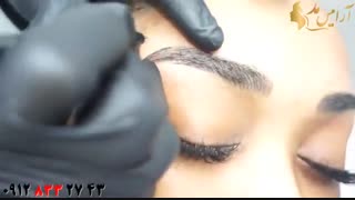 فیلم آموزش  گام به گام تاتو حرفه ای ابرو