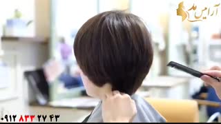 فیلم آموزش کوتاه کردن مو  ساده + مدل مو کوتاه زنانه