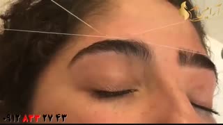 کلیپ اصلاح ابرو + آموزش بند انداختن ابرو