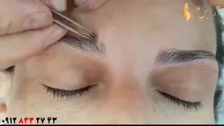 فیلم آموزش اصلاح ابرو با وکس + رنگ کردن ابرو