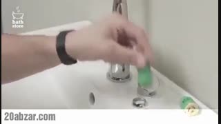 روش تعویض مغزی شیر آب با استفاده از آچار فرانسه