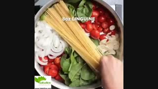 طرز تهیه یک پاستای خوشمزه و گیاهی - سبزی لاین