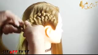 کلیپ آموزش بافت مو ساده دخترانه + بافت مو یکطرفه