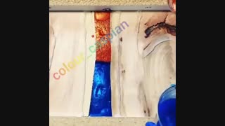 رنگ رزین آپوکسی با متالیک ترکیب شده