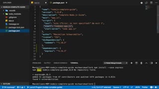 آموزش پروژه محور node js
