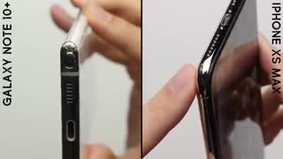 تست سقوط گلکسی نوت 10+ و مقایسه آن با آیفون XS Max
