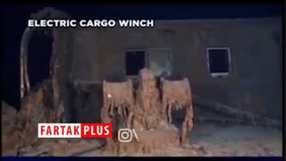 بقایای کشتی غرق شده تایتانیک در اعماق اقیانوس