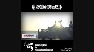 همکاری جدید بی تی اس و هالزی(bts/halsy/without me/mashup/kpop)