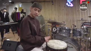 Drummer Boy V & JK - BTS بنگتن بمب بامزه وی و کوکی