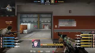 خلاصه بازی Astralis VS NRG  نقشه Nuke در Starladder Major 2019