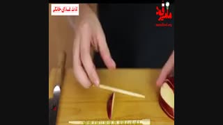 تزیین سیب به شکل قو