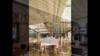 حقانی 09380039391-سقف جمع شونده حیاط رستوران-سقف تاشو تالار