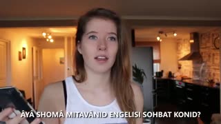 تلاش یک خارجی برای فارسی صحبت کردن