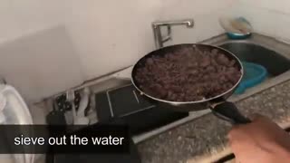 غذا با گوشت چرخ کرده