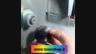 دور گیری نگین عقیق دایره ای در گوهر تراشی