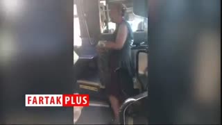 حمله وحشیانه زنان جوان به زن سالخورده در اتوبوس!