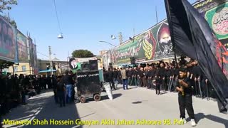 مراسم شاه حسین گویان حضرت ابوالفضل (ع) اخی جهان . صبح عاشورا 98 _قسمت دوم