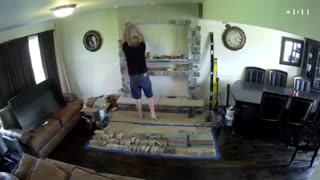 آموزش نصب سنگ آنتیک با چسب