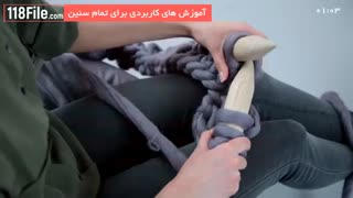 آموزش تریکوبافی-بافت پتو