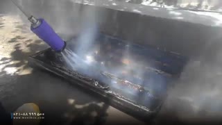 رفع آلودگی های عمیق با تجهیزات جانبی واترجت صنعتی