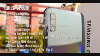 آنباکسینگ و جعبه باز گوشی گلکسی A50 سامسونگ