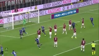 خلاصه بازی آث میلان 0 - اینتر میلان 2 (سری آ ایتالیا)