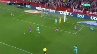 خلاصه بازی بارسلونا 0 -  گرانادا 2