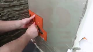 آموزش دیوارپوش طرح سنگ