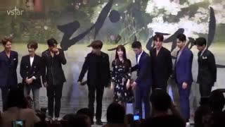 '달의 연인' 이준기.백현.아이유.서현..'결혼식 단체촬영' 느낌 @보보경심 려 제작발표회 کنفرانس مطبوعاتی  فیلم زیبای عاشقان ماه♡♡♡