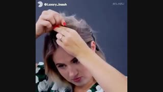 آموزش مدل مو زیر مقنعه