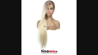 کلاه گیس زنانه سینمایی هالیوودی جلو تور فرق پوستی با موی ابریشمی مات  با ظاهری طبیعی