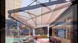 حقانی 09380039391-سقف متحرک رستوران-سقف جمع شو حیاط رستوران