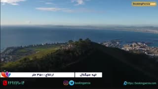 تپه سیگنال، شیری بر فراز اقیانوس اطلس در کیپ تاون - بوکینگ پرشیا