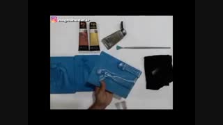 آموزش رایگان رنگ آمیزی نقش برجسته به سبک فلز